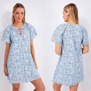 Tuckernuck Hyacinth House Blue Floral V-Neck Davis Dress Size‎ XXL